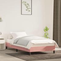 Bedframe fluweel roze 80x200 cm - thumbnail