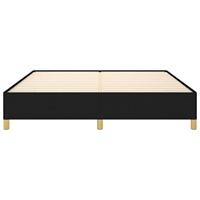 Bedframe zonder matras stof zwart 180x200 cm - thumbnail