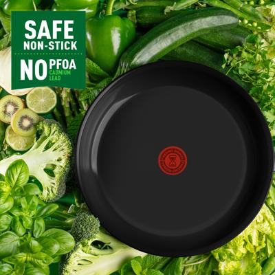 Tefal Kookgerei Tefal renew black koekenpan 20 cm zwart