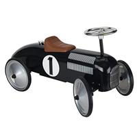 Goki retro loopauto zwart - thumbnail