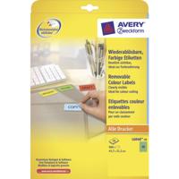 Etiket avery l6040-20 45.7x21.2mm groen 960st - thumbnail
