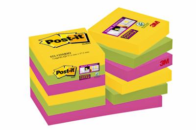 Memoblok 3M Post-it 622 Super Sticky 47.6x47.6mm Rio Memoblok 3M Post-it 622 Super Sticky 47.6x47.6mm Rio