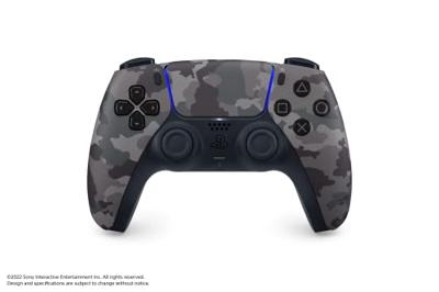 DualSense draadloze controller - grijze camouflage I PS5 en pc - thumbnail
