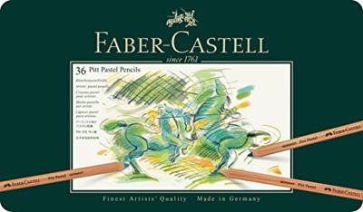36 PITT pastelpotloden Faber-Castell in metaal etui