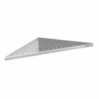 Shangle Hoekplanchet Driehoek Rond 47x47 cm - RVS - thumbnail