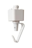 Lucide TRACK Hanglampadapter - 1-fase Railsysteem / Railverlichting - Wit (Uitbreiding) - thumbnail