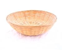 Broodmand bamboe rond dicht 30x9 cm - thumbnail