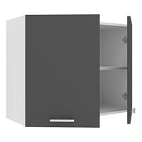 VCM Wandkast Esilo (Hangende kast, Wit/antraciet, 2 Türen 80) - thumbnail