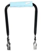 Rugsteun Rugleuning zwart met Baby Blue rugkussentje - thumbnail