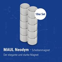 Magneet maul neodymium rond 12x10mm 5.3kg - thumbnail