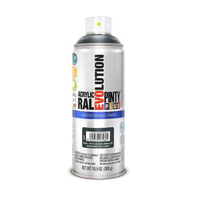 Sprayverf Pintyplus Evolution RAL 7016 Waterbasis Antraciet 400 ml