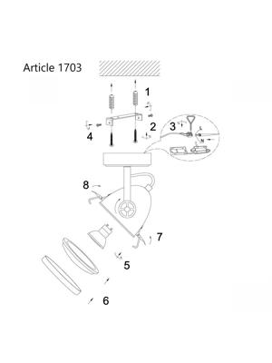 Mexlite Spot michelle 1703w wit Mexlite Spot michelle 1703w wit