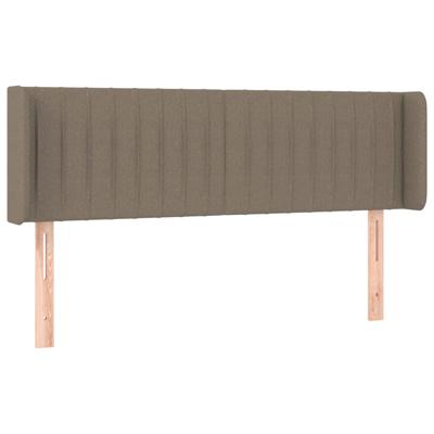 Hoofdbord LED 147x16x78/88 cm stof taupe
