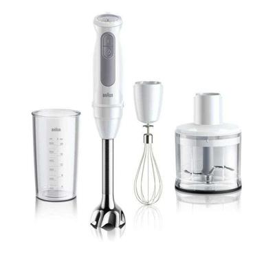 Staafmixer - BRAUN - MultiQuick 5 - 1000 W - 21 snelheden - 600 ml maatbeker - Minihakmolen - Garde - Wit