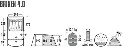 High Peak Brixen 4.0 tent High Peak Brixen 4.0 tent