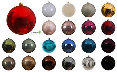 Kerstbal plastic glans licht goud 200 mm KSD - Ksd