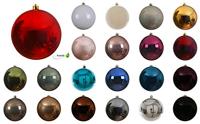 Decoris grote kerstbal glans licht goud 20cm - thumbnail