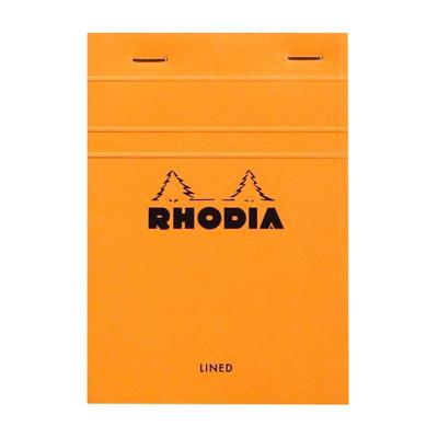 Schrijfblok rhodia a6 lijn 80vel 80gr oranje | 10 stuks