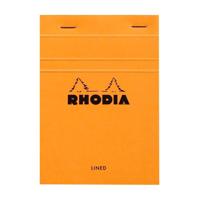 Schrijfblok rhodia a6 lijn 80vel 80gr oranje | 10 stuks - thumbnail