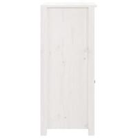 Dressoir 40x35x80 cm massief grenenhout wit - thumbnail