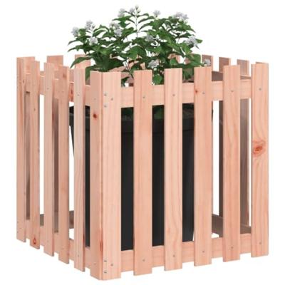 Plantenbak met hekontwerp 60x60x60 cm massief douglashout Plantenbak met hekontwerp 60x60x60 cm massief douglashout