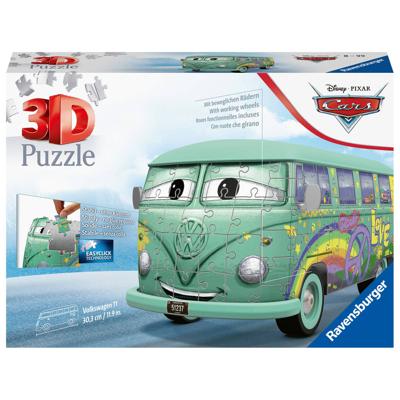 Ravensburger 3D-puzzel Disney Cars Volkswagen T1 bus - 162 stukjes