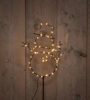 B.O.T. Outdoor Black Snowman On Stick 23X100 cm56Led Classic kerstverlichting Anna's Collection - Annas collection - thumbnail
