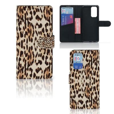 OnePlus 9 Pro | Telefoonhoesje | Met pasjeshouder | Leopard