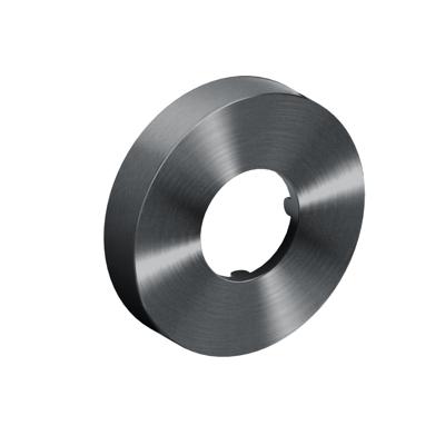 Muurrozet 6cm, gunmetal geborsteld PVD t.b.v. Mini Suk sifon Muurrozet 6cm, gunmetal geborsteld PVD t.b.v. Mini Suk sifon