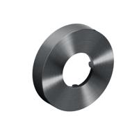 Muurrozet 6cm, gunmetal geborsteld PVD t.b.v. Mini Suk sifon - thumbnail