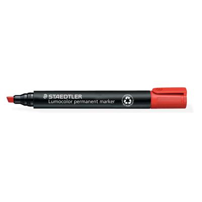 Viltstift staedtler lumocolor 350 schuin 2-5mm rd | 10 stuks