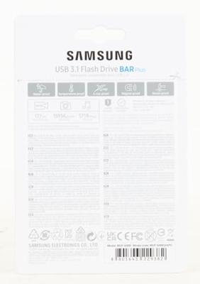 Samsung BAR Plus USB Stick 64GB USB-sticks Zilver - thumbnail