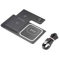 Renkforce RF-QiWC3in1-01 RF-5780662 Inductie lader Uitgangen Magnetische aansluiting Zwart - thumbnail