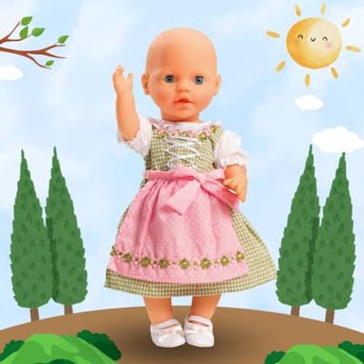 Heless Poppenjurk groen en roze, 28-33 cm