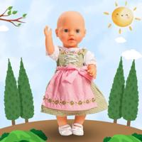 Heless Poppenjurk roze en blauw, 35-45 cm - thumbnail