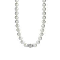 Ti Sento - Milano sterling zilveren ketting met parels 3814PW - thumbnail