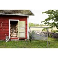 Schommelbank 3 Zits Retro Grijs/Zwart - thumbnail