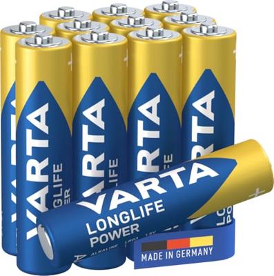Batterijen Varta longlife power 1,5 V AAA LR03 (12 Stuks) - thumbnail
