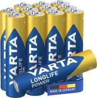 Batterijen Varta longlife power 1,5 V AAA LR03 (12 Stuks) - thumbnail