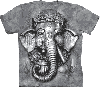T-Shirt Mountain Artwear Big Face Ganesh XL - thumbnail