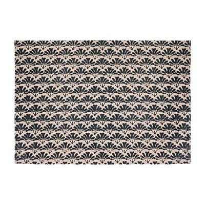 Tapijt Atmosphera Zwart Beige Katoen Multicolour 60 x 90 cm