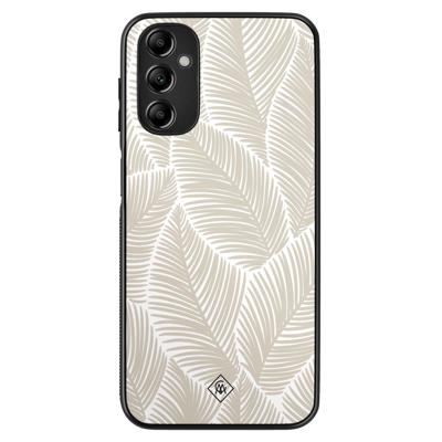 Samsung Galaxy A14 hoesje - Palmy leaves beige
