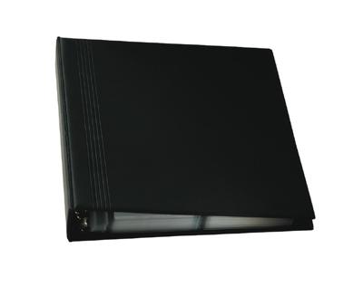 Sigel VZ301 Visitekaart ringboek 400 kaarten (b x h x d) 270 x 325 x 53 mm Zwart (mat) Kunststof