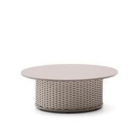 Kave Home Outdoor Salontafel 'Sedalis' Aluminium en touw, 99cm, kleur Taupe - thumbnail