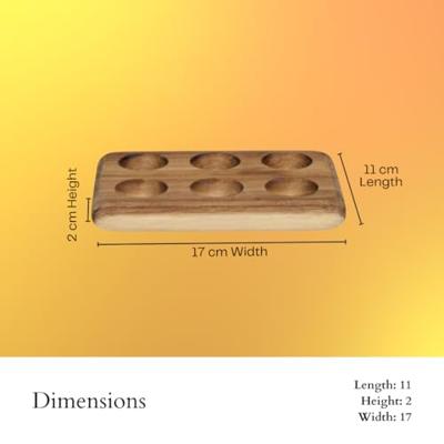 Alpina houten eiertray voor 6 eieren