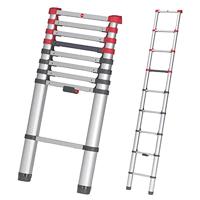 Hailo t80 aluminium telescoopladder 9 treden 94-264 cm - thumbnail