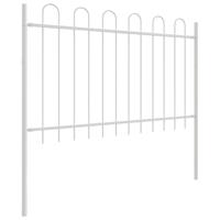 Tuinhek 8 pcs Wit 13,6 x 1 m Poedercoating staal - thumbnail