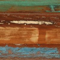 Wandtafel 110x30x75 cm massief gerecycled hout - thumbnail