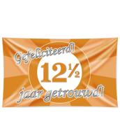 XXL Gevel vlag - 12,5 jaar getrouwd - thumbnail