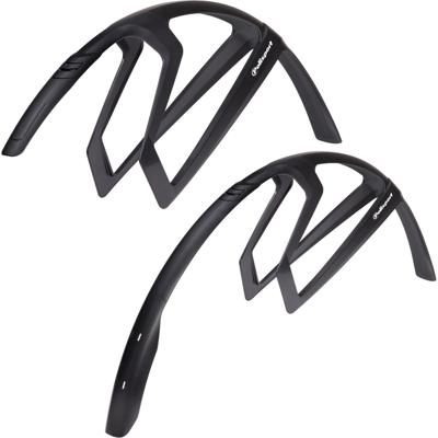 Polisport Spatbordset 28" r-mud 32mm - zwart